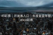 49彩票｜开发者入口｜年度复盘年报，49cn彩票